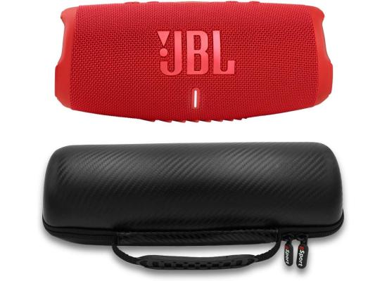 JBL Charge 5 Portable Waterproof Speaker with Powerbank - Red